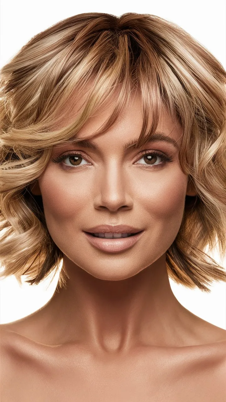 30+ Images of Short Wavy Hair for Women with Oval Faces