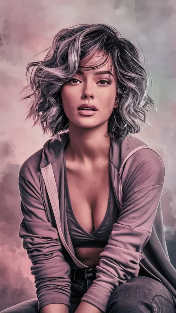 30+ Images of Wavy Short Hair Women Aesthetic for a Trendy Look