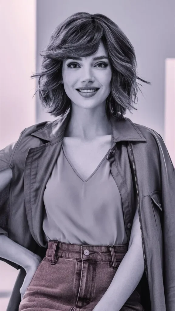 30+ Images of Wavy Short Hair Women Aesthetic for a Trendy Look