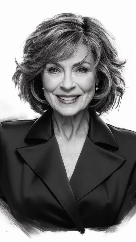 30+ Images of Wavy Short Hair Women Over 50 That Are Stylish and Sophisticated