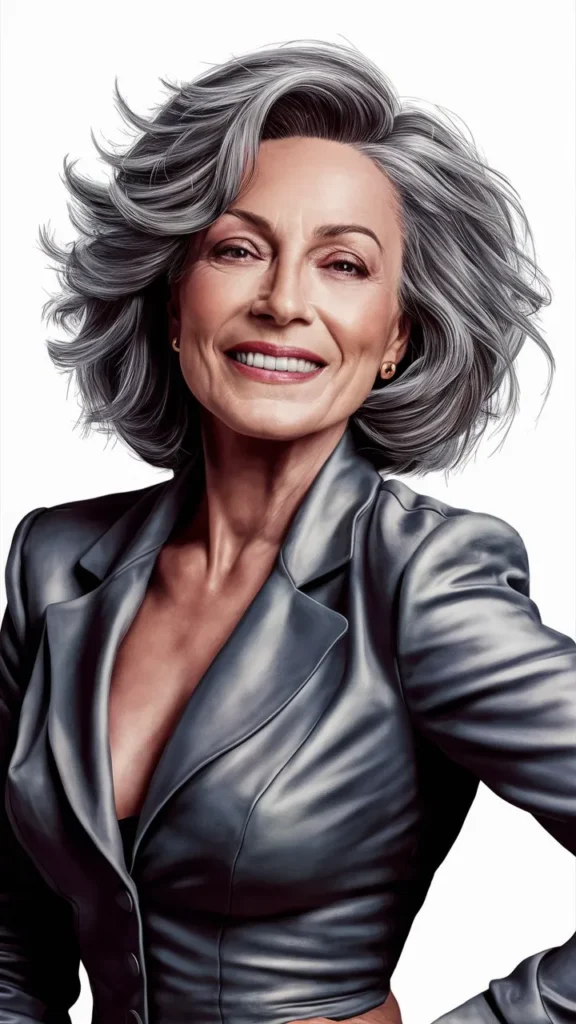 30+ Images of Wavy Short Hair Women Over 50 That Are Stylish and Sophisticated