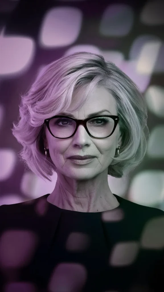 30+ Stunning Images of Short Hair for Older Women with Glasses and Wavy Styles