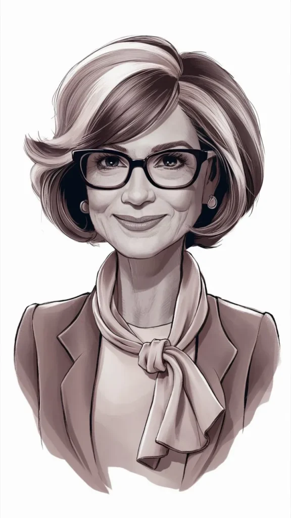 30+ Stunning Images of Short Hair for Older Women with Glasses and Wavy Styles