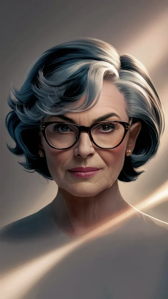 30+ Stunning Images of Short Hair for Older Women with Glasses and Wavy Styles