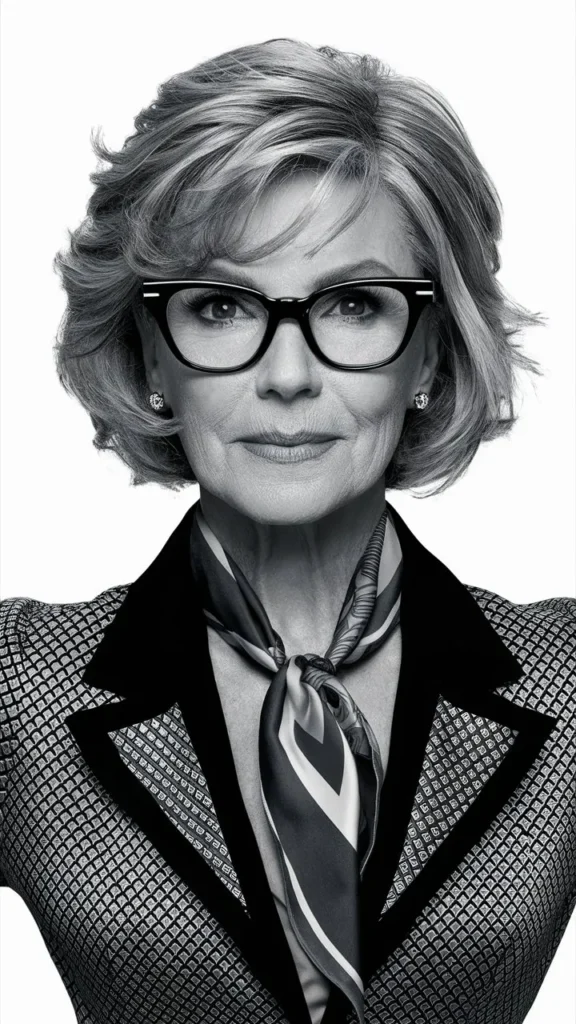 30+ Stunning Images of Short Hair for Older Women with Glasses and Wavy Styles