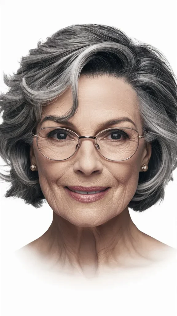 30+ Stunning Images of Short Hair for Older Women with Glasses and Wavy Styles