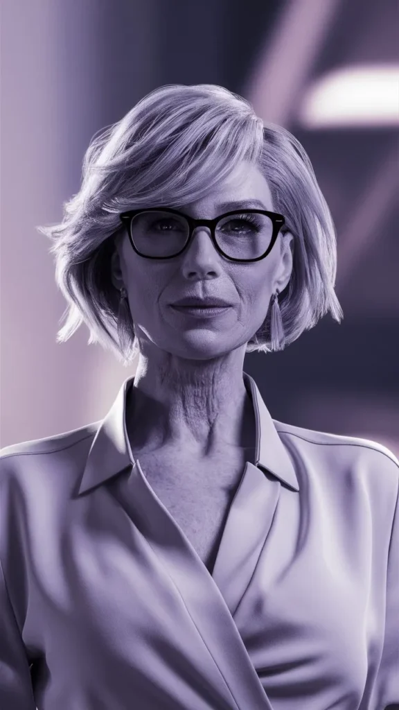 30+ Stunning Images of Short Hair for Older Women with Glasses and Wavy Styles