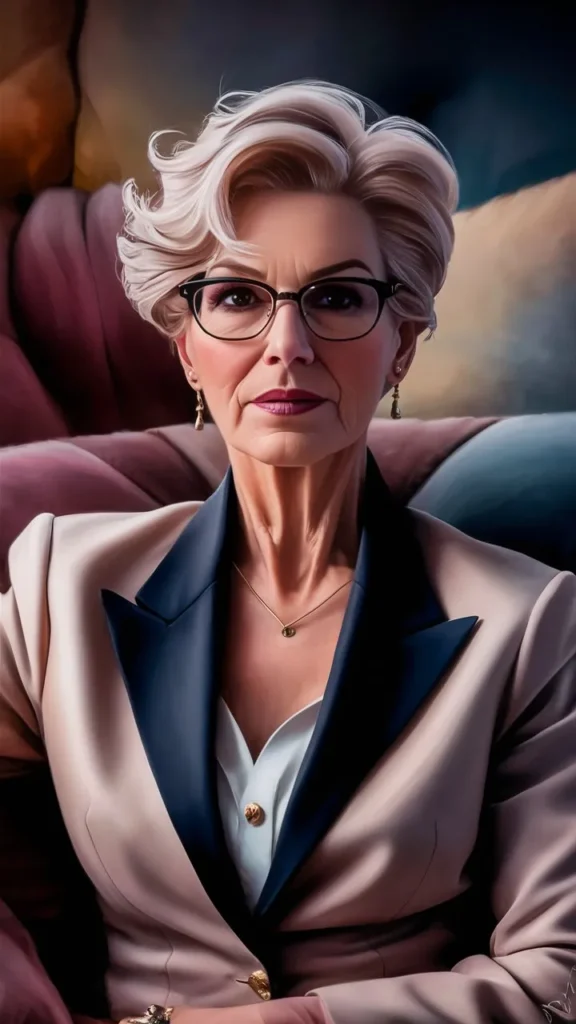 30+ Stunning Images of Short Hair for Older Women with Glasses and Wavy Styles