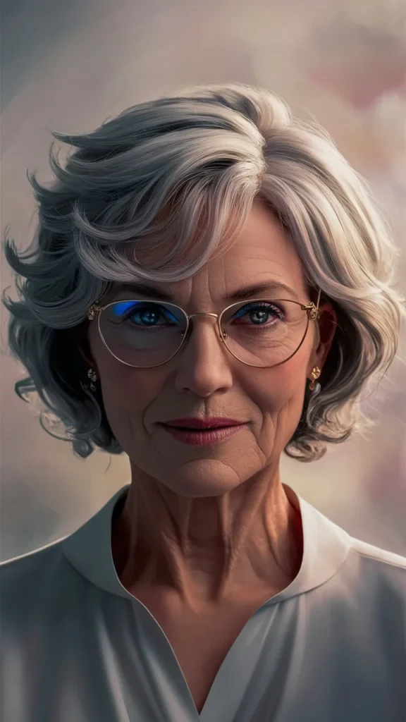 30+ Stunning Images of Short Hair for Older Women with Glasses and Wavy Styles