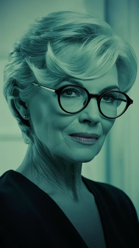 30+ Stunning Images of Short Hair for Older Women with Glasses and Wavy Styles