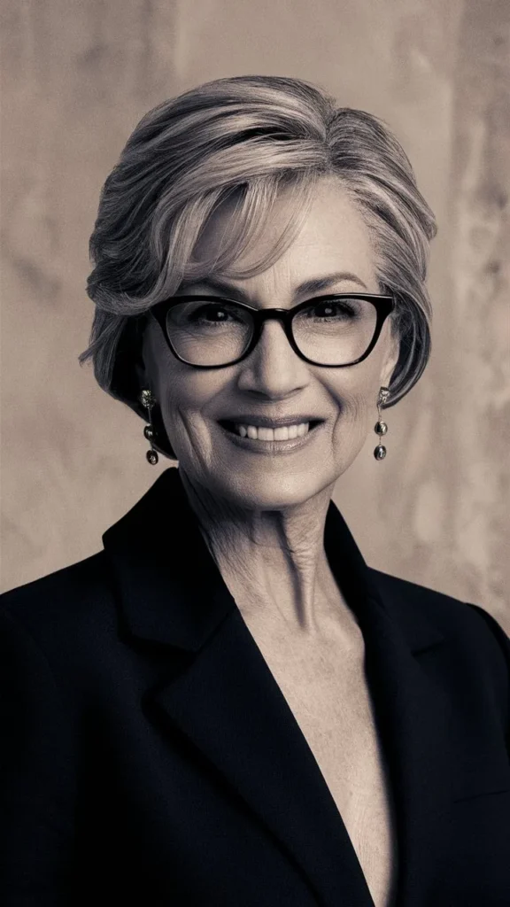 30+ Stunning Images of Short Hair for Older Women with Glasses and Wavy Styles