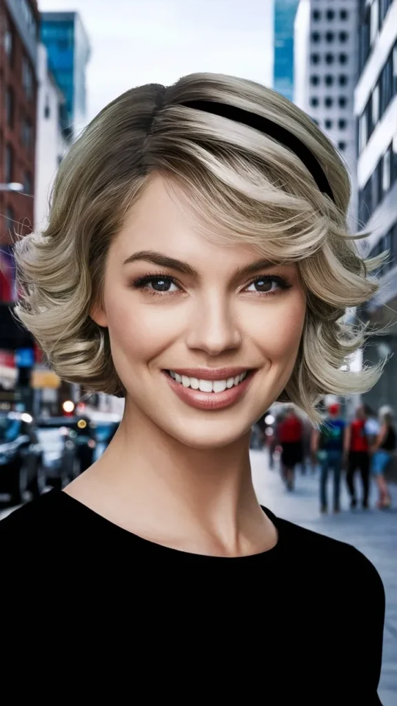 30+ Stunning Images of Short Wavy Hair with a Middle Part for Women