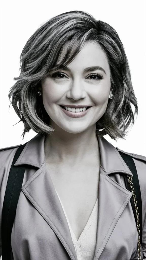 30+ Stunning Images of Short Wavy Hair with a Middle Part for Women