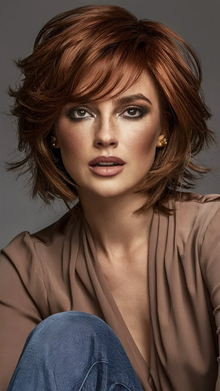 30+ Gorgeous Images of Short Wavy Hair with Layers for Women