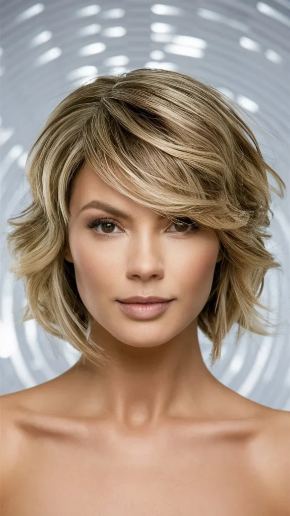 30+ Gorgeous Images of Short Wavy Hair with Layers for Women