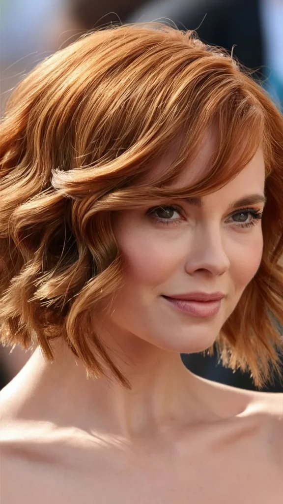 30+ Gorgeous Images of Short Wavy Hair with Layers for Women