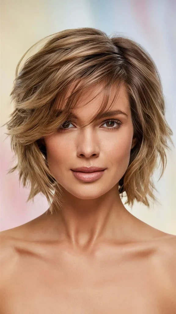 30+ Gorgeous Images of Short Wavy Hair with Layers for Women