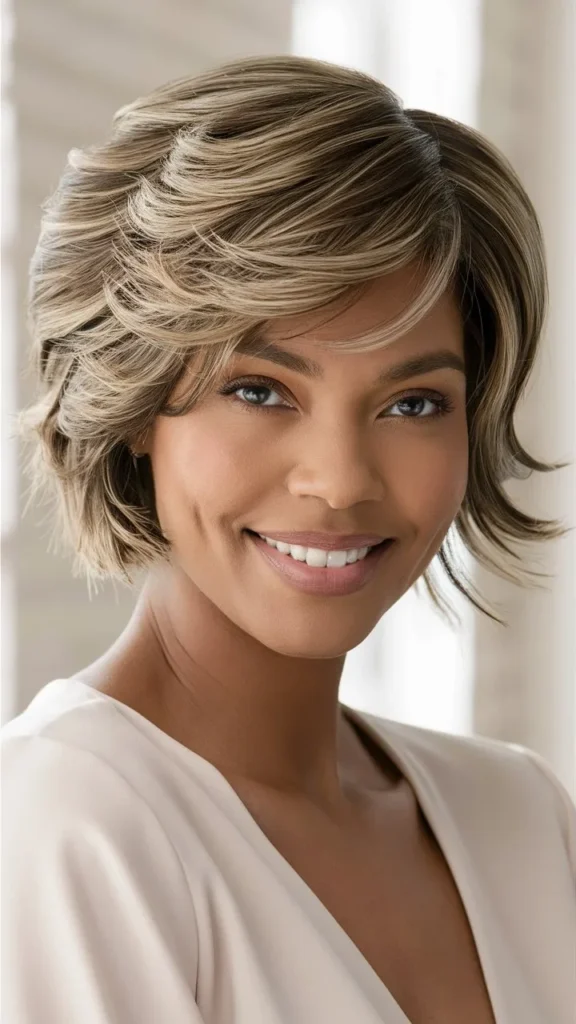 30+ Gorgeous Images of Short Wavy Hair with Layers for Women