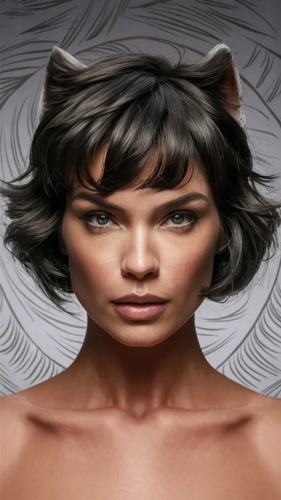 30+ Trendy Images of Short Wavy Wolf Cut Hairstyles for Women