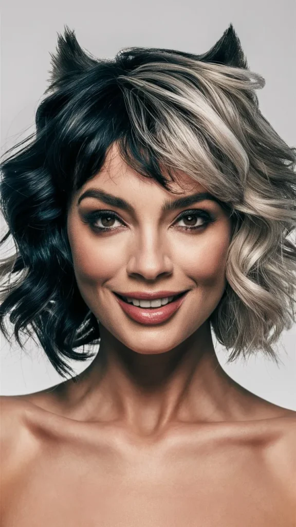 30+ Trendy Images of Short Wavy Wolf Cut Hairstyles for Women