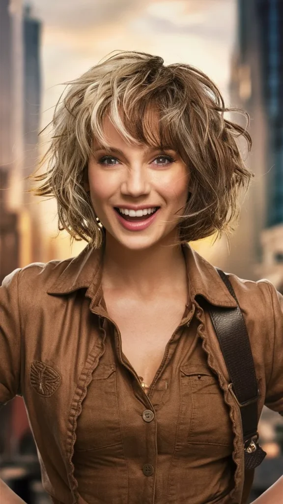 30+ Inspiring Images of Messy Wavy Short Hair for Women