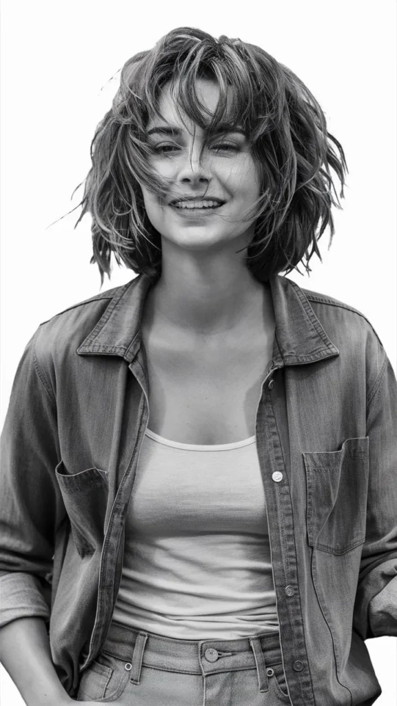 30+ Inspiring Images of Messy Wavy Short Hair for Women