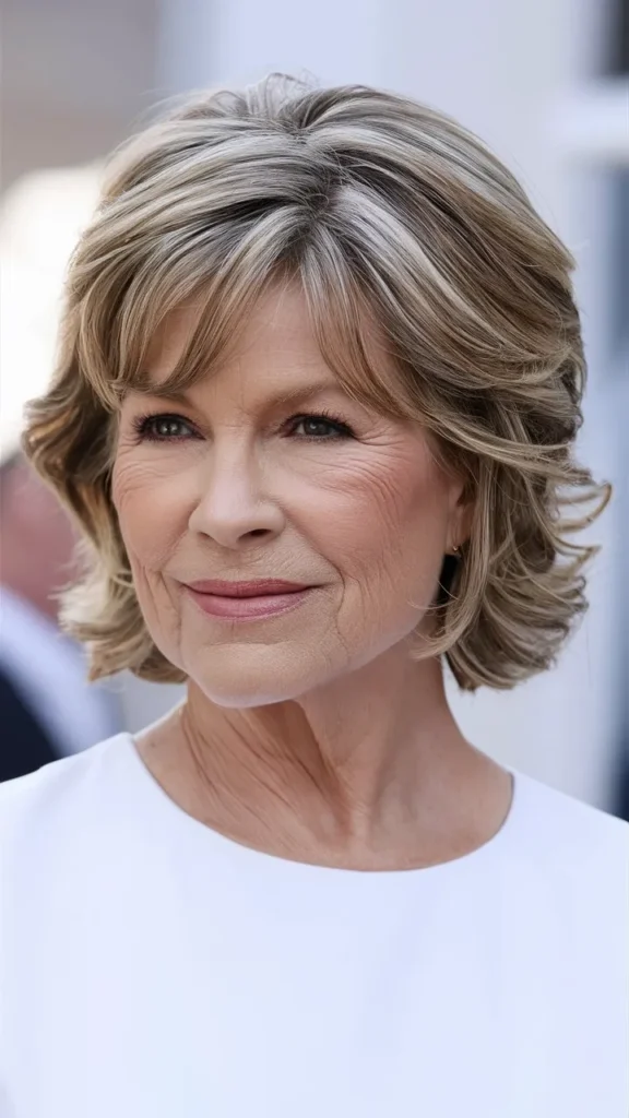 30+ Gorgeous Images of Short Permed Wavy Hairstyles for Older Women