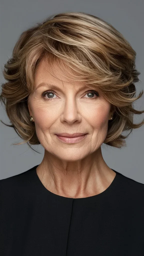 30+ Gorgeous Images of Short Permed Wavy Hairstyles for Older Women