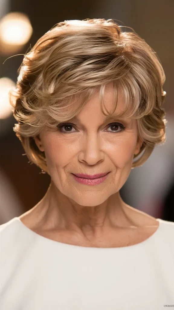 30+ Gorgeous Images of Short Permed Wavy Hairstyles for Older Women