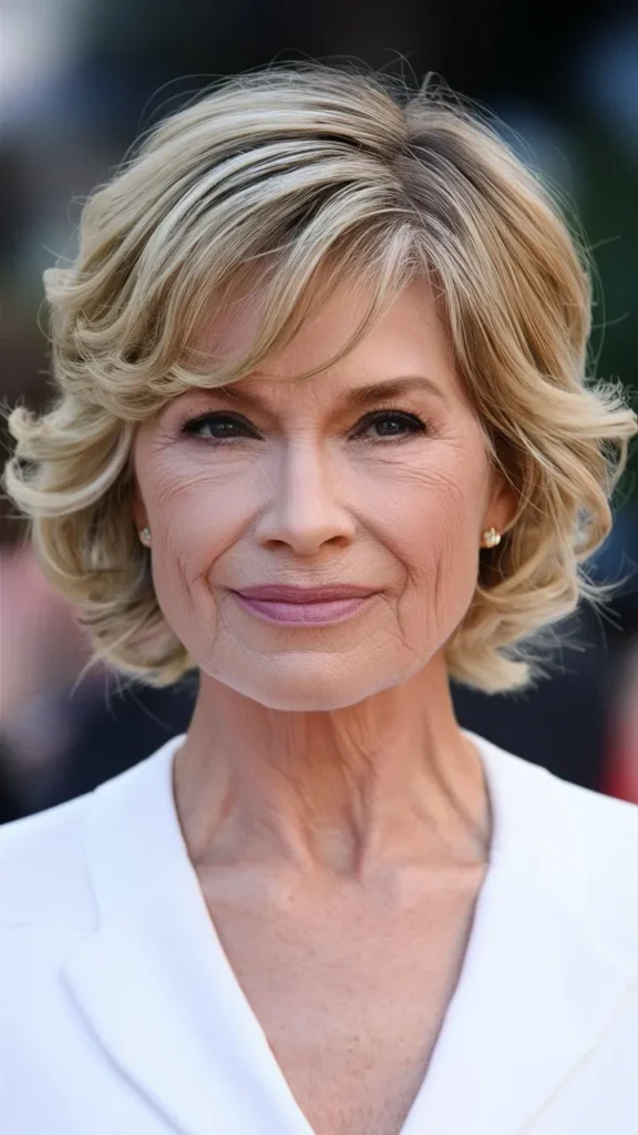 30+ Gorgeous Images of Short Permed Wavy Hairstyles for Older Women