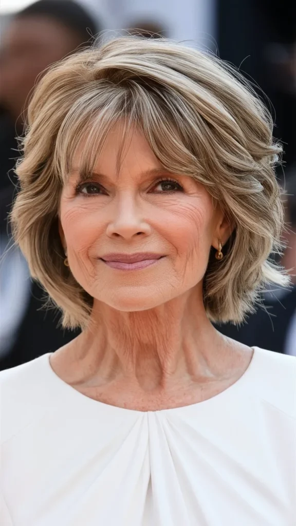 30+ Gorgeous Images of Short Permed Wavy Hairstyles for Older Women