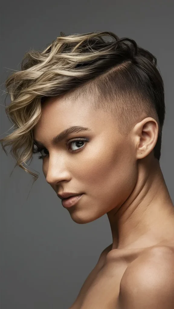 30+ Bold and Beautiful Images of Short Wavy Hair Pixie Undercut for Women