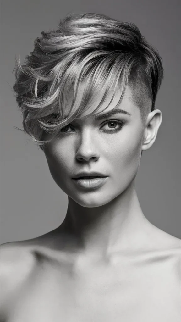 30+ Bold and Beautiful Images of Short Wavy Hair Pixie Undercut for Women