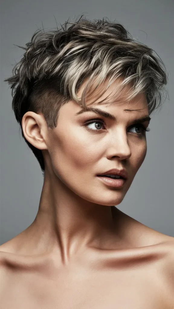 30+ Bold and Beautiful Images of Short Wavy Hair Pixie Undercut for Women