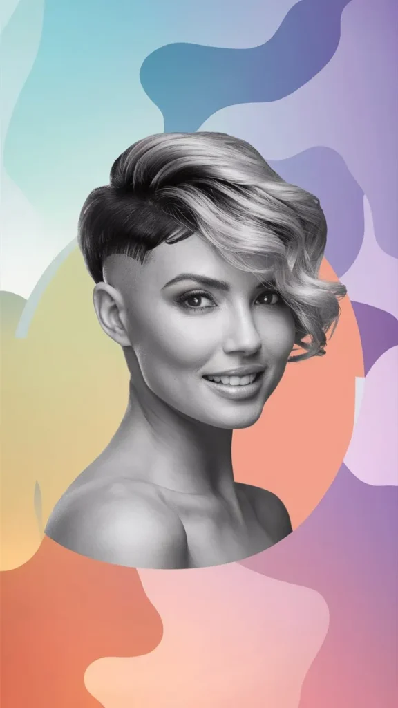 30+ Bold and Beautiful Images of Short Wavy Hair Pixie Undercut for Women