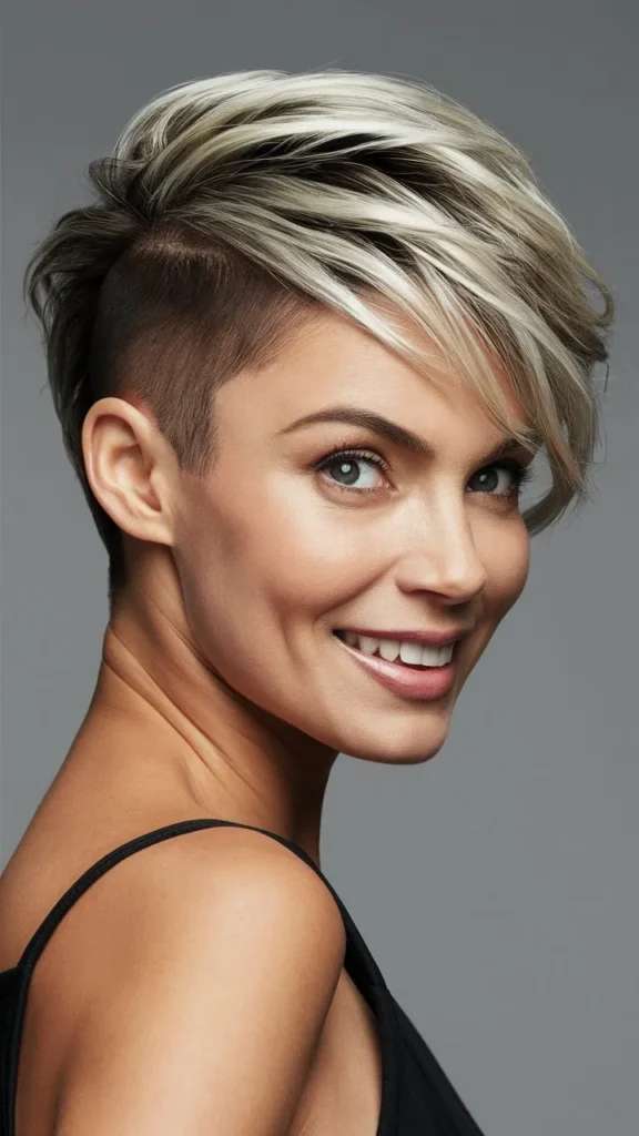 30+ Bold and Beautiful Images of Short Wavy Hair Pixie Undercut for Women