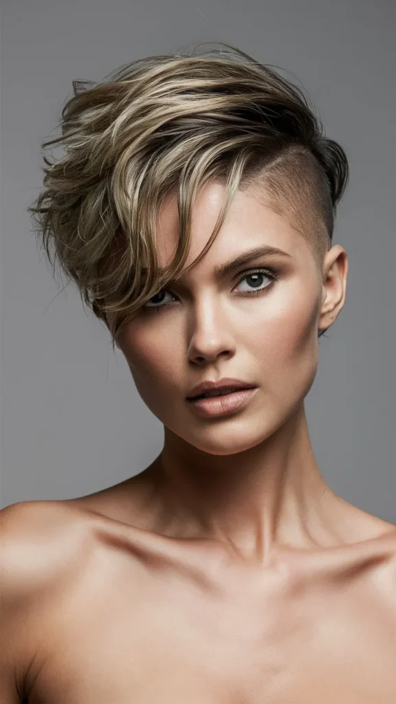 30+ Bold and Beautiful Images of Short Wavy Hair Pixie Undercut for Women