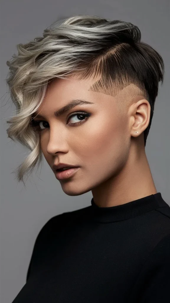 30+ Bold and Beautiful Images of Short Wavy Hair Pixie Undercut for Women