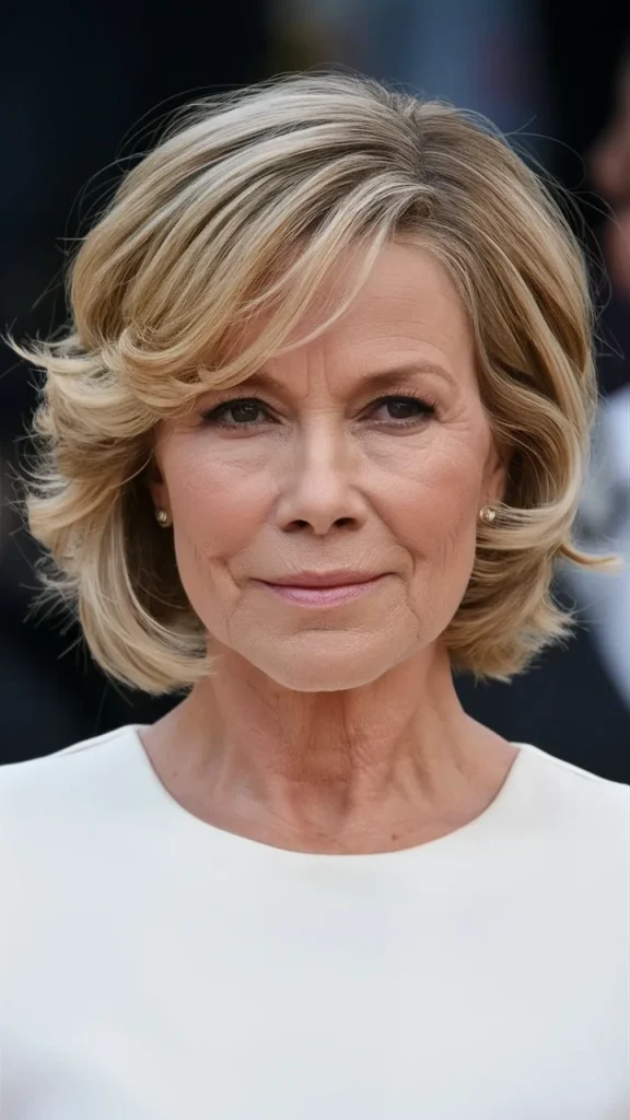 30+ Stunning Images of Short Wavy Hair for 60-Year-Old Women