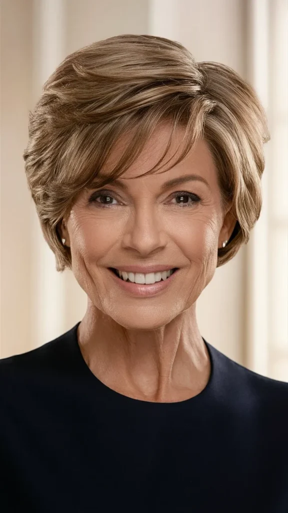 30+ Stunning Images of Short Wavy Hair for 60-Year-Old Women