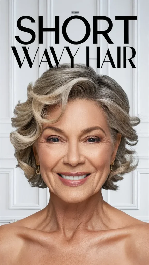 30+ Stunning Images of Short Wavy Hair for 60-Year-Old Women