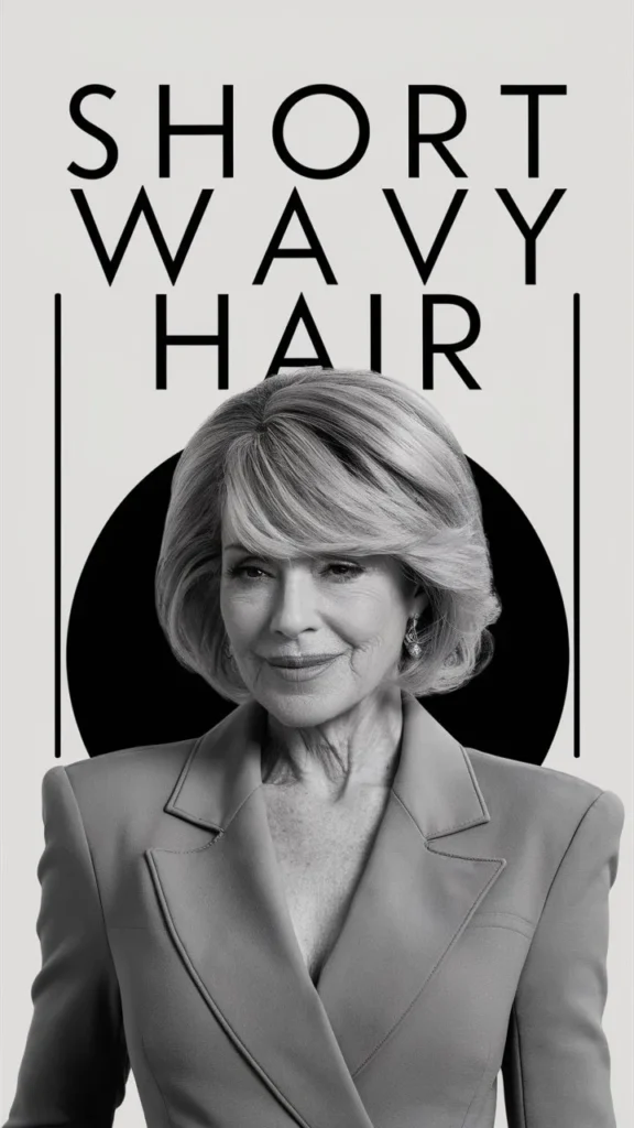 30+ Stunning Images of Short Wavy Hair for 60-Year-Old Women