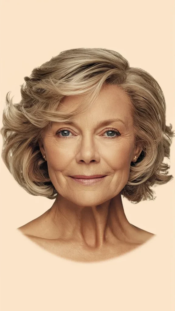 30+ Stunning Images of Short Wavy Hair for 60-Year-Old Women