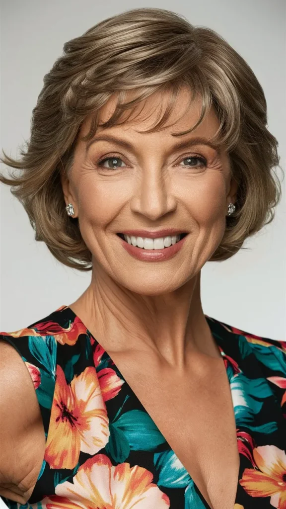 30+ Stunning Images of Short Wavy Hair for 60-Year-Old Women