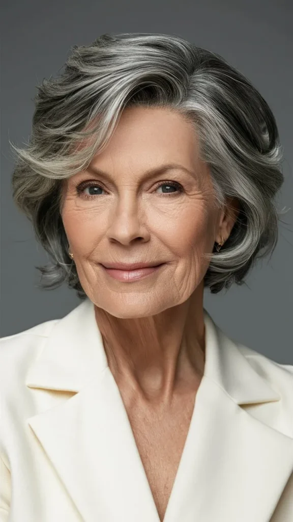 30+ Timeless Short Hairstyles for Women Over 70 with Wavy Hair