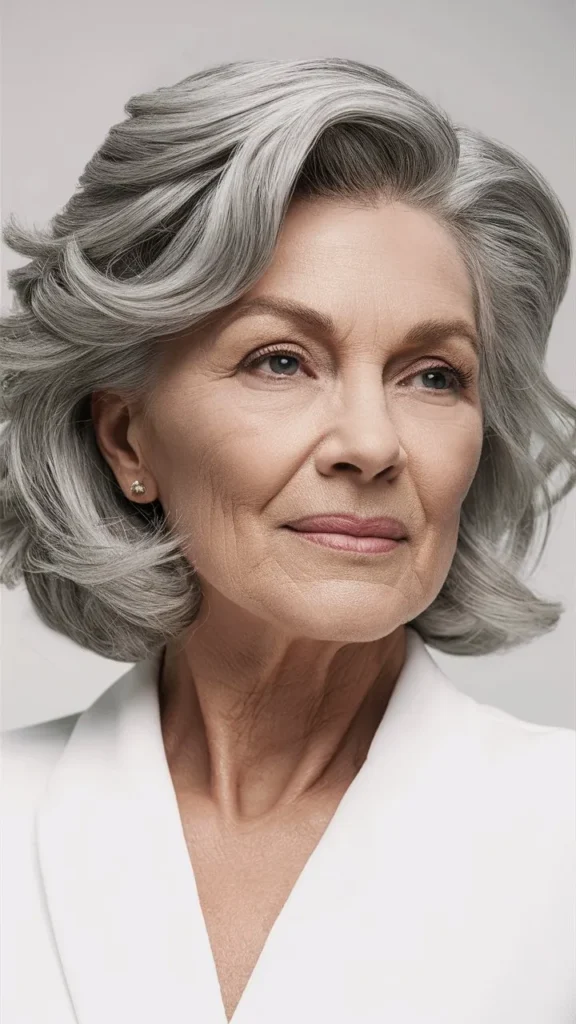 30+ Timeless Short Hairstyles for Women Over 70 with Wavy Hair