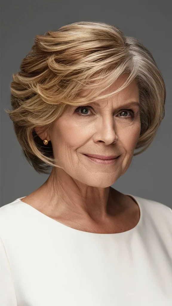 30+ Timeless Short Hairstyles for Women Over 70 with Wavy Hair