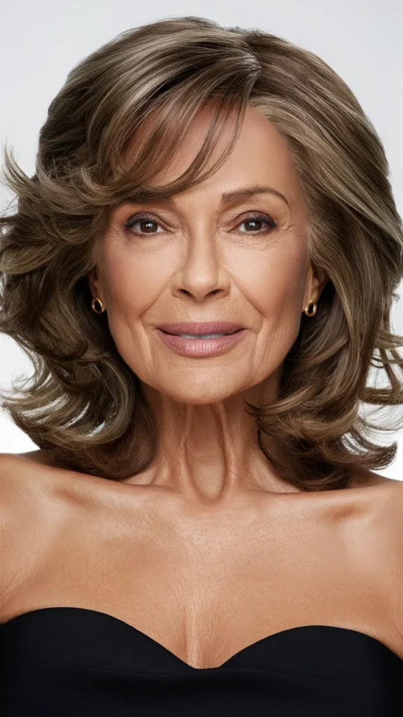 30+ Sexy Chic Medium Wavy Hairstyles for Women Over 60