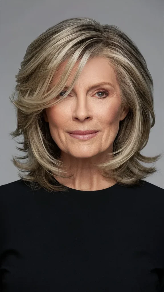 30+ Sexy Chic Medium Wavy Hairstyles for Women Over 60