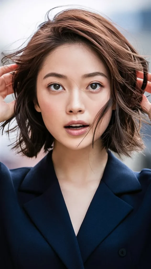 30+ Gorgeous Images of Korean Short Hair Women with Wavy Styles